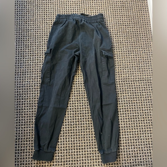 Black Streetwear Society Cargo Joggers - Picture 3 of 5